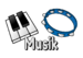 Bildkarte Musik